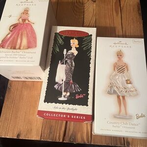 Hallmark Barbie Christmas Ornaments.